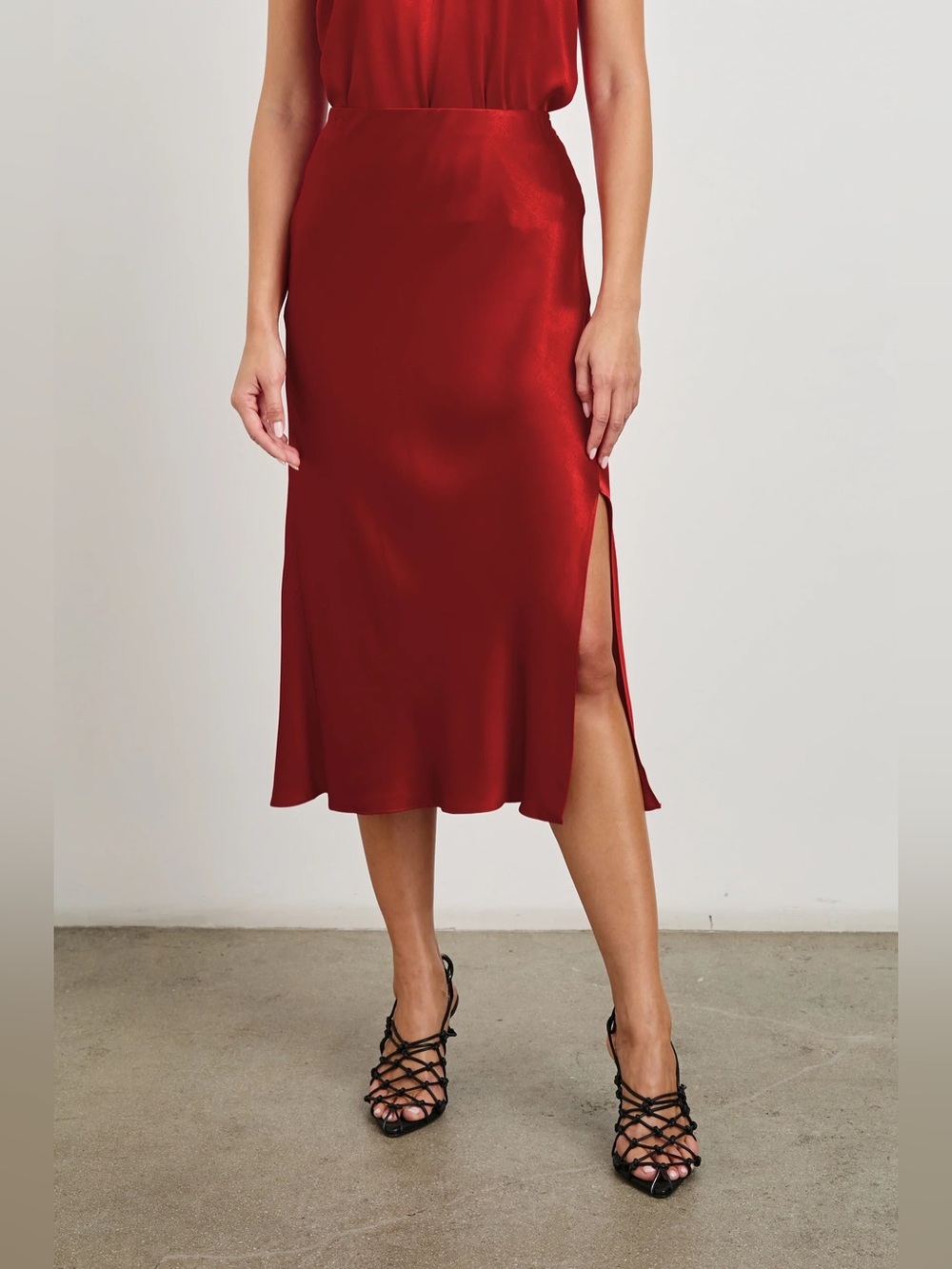 Rails Maya Midi Skirt Size Small Scarlet NWT